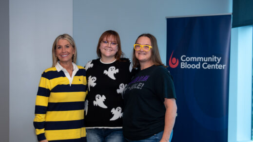 Community Blood Center Employee Meets Blood Donor Who Helped Save Her Life Nearly 10 Years Ago